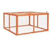 Coavain Conejera de 124 x 120 x 60 cm, resistente a la intemperie, versátil, para animales pequeños, mucho espacio para moverse, para mascotas pequeñas, juegos, seguridad, entretenimiento, recinto
