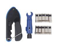 Coax Cable Crimper RG59 RG6 Coaxial Compression Tool Wire Stripper 10PCS RG6 F Connectors for Cable Crimping Tasks