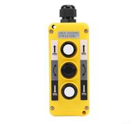 Cob T1 - Interruptor de botón amarillo para caja de control de elevación, grúa de descarga de motor, industrial, impermeable, marco Ip68, diseño ergonómico (COB-T2)