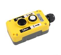 Cob T1 - Interruptor de botón amarillo para caja de control de elevación, grúa de descarga de motor, industrial, impermeable, marco Ip68, diseño ergonómico (COB-T1)