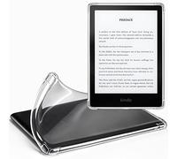 CoBak Funda Kindle Paperwhite - Funda Transparente para el Nuevo Kindle Paperwhite 11th Generation 2021 y Signature Edition (6.8") - Parte Trasera de Silicona Ligera antiarañazos