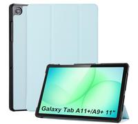 CoBak Funda para Samsung Galaxy Tab A11+ 11" / A9+ 11", Azul Cielo | Carcasa rígida PU+PC SM-X230/X236B/X210/X215, 2 ángulos soporte, recortes precisos, protección total, función sueño-despertar