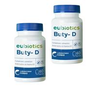 Cobas Eubiotics Buty-D, Pack Ahorro 2 x 60 Cápsulas - Suplemento Alimenticio con Butirato 500mg y Vitamina D3 25μg - Sin Gluten y Sin Lactosa - Para Homeostasis Intestinal