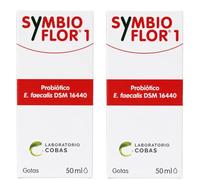 Cobas Symbioflor 1 - Pack Ahorro 2 x 50 ml - Complemento Alimenticio con Enterococcus faecalis DSM 16440 - Fermentos Probióticos en Gotas - Frasco Cuentagotas 50 ml - Laboratorio Cobas