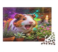 Cobaya Jardín Puzzle de 1000 Piezas Papel para Adultos Entorno Natural Colorido Juego de Puzzle 1000 Piezas Relajación Familia Decoración Regalo 38x26cm/1000pcs