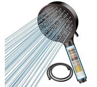 Cobbe Alcachofa de Ducha con Filtro de 20 Pasos, Filtro Ducha con Manguera de 1.5M, Alcachofa Ducha Antical 6 Modos de Rociado Cabezal de Ducha de Alta Presión, Blanco