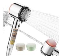 Cobbe Cabezal de Ducha con Filtro Perfumado, Alta Presión para Agua Dura con Filtro de 20 Etapas, 4+1 Modos de Rociado y Power Wash Integrado para Reducir Cloro, 3 Fragancias, Cromado