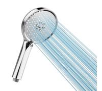 Cobbe Cabezal de ducha de alta presión con 3 modos, cabezales de ducha de ahorro de agua, cabezal de ducha grande y potente para baja presión de agua, cromado