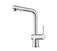 Cobbe Grifo de Cocina de Alta Presión, Grifo de Cocina Extraíble con Ducha, Grifo Mezclador de Cocina Giratorio 360°, Grifo para Fregadero con Doble Modo de Rociado, Acero Inoxidable Cromado