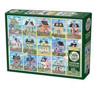 Cobble Hill 1000 Piece Puzzle - Seaside Cottages- Sample Poster Included