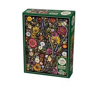 Cobble Hill Rompecabezas de 1000 piezas de prensa de flores: póster de muestra de felicidad incluido, colores vibrantes