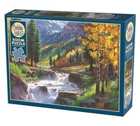 Cobble Hill 3845112 - Puzzle de 500 Piezas con diseño de Osos en el Lago, Incluye póster para Adultos y niños a Partir de 12 años, puzle de Paisaje, Rompecabezas de Animales, edición Posterior