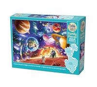 Cobble Hill 3847005 Puzzle Familiar de Viajes espaciales, 350, Piezas de Diferentes tamaños, Incluye póster, Rompecabezas generacionales a Partir de 9 años, Planetas, Color