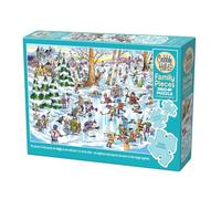 Cobble Hill 3847032 Puzle Familiar de Hockey sobre Hielo, 350 Piezas, con Piezas de Diferentes tamaños, Incluye póster, Rompecabezas de Generaciones a Partir de 9 años, Objetos Ocultos