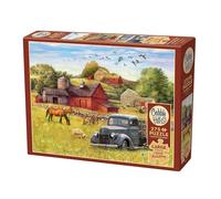 Cobble Hill 3848013 Farm im Sommer - Puzle Infantil de 275 Piezas con Piezas Grandes, Incluye póster de Rompecabezas, para niños a Partir de 9 años, Granja