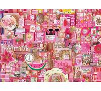 Cobble Hill Rompecabezas de 1000 Piezas, colección arcoíris: Rosa, póster de Muestra Incluido