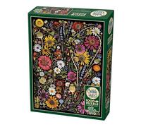 Cobble Hill Rompecabezas de 1000 piezas de prensa de flores: póster de muestra de felicidad incluido, colores vibrantes