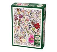 Cobble Hill - Rompecabezas de 1000 piezas - Prensa de flores: primavera - Póster de muestra incluido