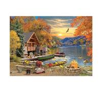 Cobble Hill - Rompecabezas de 1000 piezas, retiro junto al lago, póster de muestra incluido