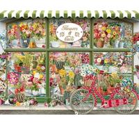 Cobble Hill - Rompecabezas de 275 piezas de fácil manejo, diseño de flores y cactus