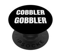 Cobbler Gobbler Funny Thanksgiving Dessert Lover Design PopSockets PopGrip Adhesivo