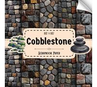 Cobblestone Scrapbook Paper: 20 Double Sided Sheets, Stone Design for Crafting Projects, Collage, Wrapping, Decoupage, & More