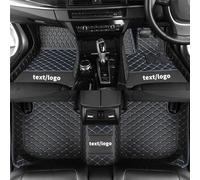 Cobear Alfombrillas de Coche a Medida para el 98% de los Modelos de Coche Alfombrillas Protectoras de imitación de Cuero Antideslizantes y aptas para Cualquier Clima Negro y Azul