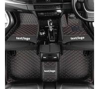 Cobear Alfombrillas de Coche a Medida para el 98% de los Modelos de Coche Alfombrillas Protectoras de imitación de Cuero Antideslizantes y aptas para Cualquier Clima Negro y Rojo