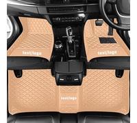 Cobear Alfombrillas de Coche a Medida para el 98% de los Modelos de Coche Alfombrillas Protectoras de imitación de Cuero Antideslizantes y aptas para Cualquier Clima Beige