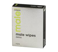 Cobeco Male Wipes Delay Toallitas Retardantes - Paquete de 6 x 0.33 ml - Total: 2 ml