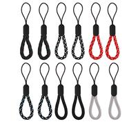 Cobee Correa de muñeca pequeña,12 pcs para ajustar el dedo de la muñeca del cuello,correa de nailon para los dedos,correa de mano portátil para teléfono móvil,cámara, llaves(4.7 pulgadas)