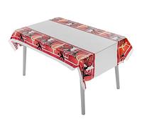 Cobee Mantel desechable, mantel de baloncesto, mantel rectangular, mantel de plástico para fiestas al aire libre, cumpleaños, decoraciones de marzo (180 x 108 cm) (Tema Pallacanestro)