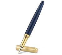 Cobee® Plumas estilográficas de madera, pluma estilográfica de madera hecha a mano, pluma de lujo vintage, pluma de punta fina de 0,5 mm pluma comercial escritura suave para diario caligrafía (marrón)