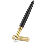 Cobee Plumas estilográficas de madera, pluma estilográfica de madera hecha a mano, pluma de lujo vintage de 0.5 mm, bolígrafo de negocios de escritura suave para diario, caligrafía, suministros de