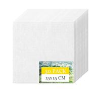 Cobenga 30 piezas de lienzos para pintar, paneles de lienzo para pintar pequeños de 6 x 6 pulgadas, tableros de lienzo blanco en blanco 100% algodón