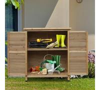 Cobertizo de almacenamiento Outsunny color Marrón