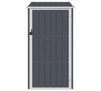 vidaXL Cobertizo de Jardín Cabaña de Troncos Patio Caseta Arrojar Plane Almacenamiento Herramientas Equipos Resistente Antracita Acero Galvanizado
