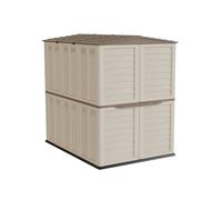 Cobertizo De Jardín Beige 5500L Exterior Almacenamiento, Bicicletas