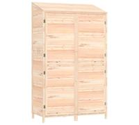 Cobertizo de jardín madera maciza de abeto 102x52x174,5 cm Decoración de muebles de jardín al aire libre