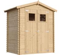 Cobertizo de madera CON SUELO TRATADO - 136x196cm/1.98m² - TIMBELA M367+M367G