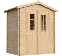 Cobertizo de madera CON SUELO TRATADO - 136x196cm/1.98m² - TIMBELA M367C+M367G