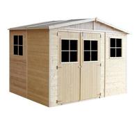 Cobertizo de madera CON SUELO TRATADO - 6m2 - TIMBELA M334+M334G