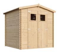 Cobertizo de madera CON SUELO TRATADO TIMBELA M343+M343G - H218 x 206 x 216 cm / 3,53 m2