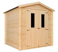 Cobertizo de madera CON SUELO TRATADO TIMBELA M343C+M343G - r H218 x 206 x 216 cm / 3,53 m2