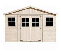 Cobertizo de madera para jardín - A246x418x320cm/12m2 - TIMBELA M331