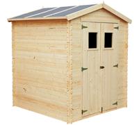 Cobertizo de madera para jardín CON SUELO TRATADO - 196x186cm/2,82 m² - TIMBELA M320+M320G