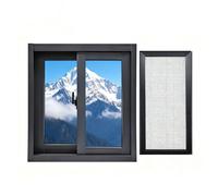 Cobertizo deslizante de aluminio para Le Homes37 x 19 pulgadas, repuesto para sótano/baño, cubierta de pozo de ventana de pollo negro y diseño