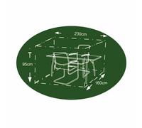 Cobertor Antracita para Grupo de Asientos Cubierta Funda Protectora 230x160x95cm