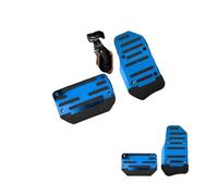 Cobertor Para Pedal De Freno Juego de 2 almohadillas para pedales de coche, de aleación, antideslizantes, para SUV y ATV Pedal de coche(Blue)