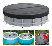 Cobertor Piscina Invierno 458, Lona Cubre Piscina, 420D Oxford Cubierta Piscina Redonda Resistente Al Agua A Prueba De Polvo con CordóN Y Clavos De Tierra Cubiertas para Piscinas